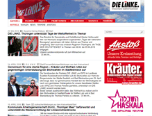 Tablet Screenshot of die-linke-saalfeld-rudolstadt.de